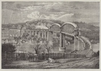 The Royal Albert Viaduct at Saltash